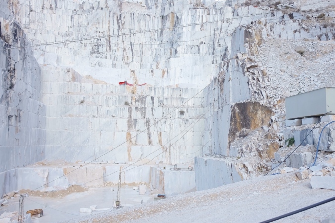 marble quarry trip Carrara
